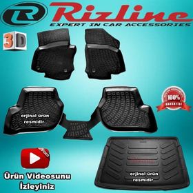 Rizline Volkswagen Golf 5 Paspası Siyah Hb 2004-2009 Arası 3D Bagaj Havuzu