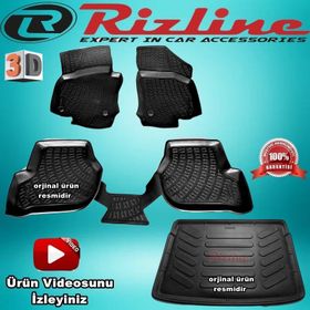 Rizline Volkswagen Golf 5 Paspası Siyah Hb 2004-2009 Arası 3D Bagaj Havuzu