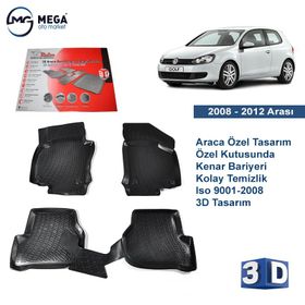 Rizline Volkswagen Golf 6 2008-2012 3D Havuzlu Paspas