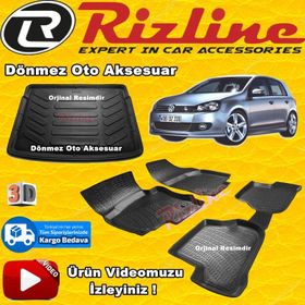 Rizline Volkswagen Golf 6 2009-2012 3D Bagaj Havuzu Paspası