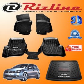 Rizline Volkswagen Golf 6 2009-2012 3D Bagaj Havuzu Paspası