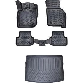 Rizline Volkswagen Golf 8 Oto Vites 3D 2020 Bagaj Havuzu ve Havuzlu Paspas