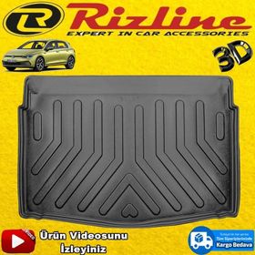 Rizline Volkswagen Golf 8 Siyah 2020 Sonrası 3D Alt Bagaj Havuzu