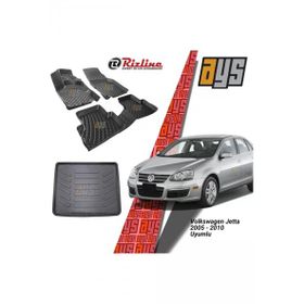 Rizline Volkswagen Jetta 2005-2010 3D Havuzlu Paspas + Bagaj Havuzu