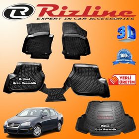 Rizline Volkswagen Jetta 2005-2011 3D Paspas Bagaj Havuzu