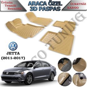 Rizline Volkswagen Jetta 2011 Eski Kasa Araca Özel Tasarım 3D Havuzlu Paspas