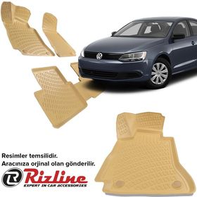 Rizline Volkswagen Jetta 2011 Sonrası 3D Araca Özel Havuzlu Paspas