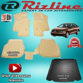 Rizline Volkswagen Jetta 2011 Sonrası 3D Bagaj Havuzu Paspası
