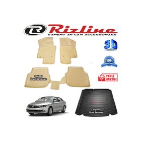 Rizline Volkswagen Jetta 2011 Sonrası 3D Bagaj Havuzu Paspası