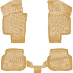 Rizline Volkswagen Jetta 2011 Sonrası Bej Uyumlu 3D Havuzlu Paspas