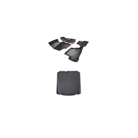 Rizline Volkswagen Jetta 2011 Sonrası Cepsiz 3D Havuzlu Paspas+Bagaj Havuzu Set