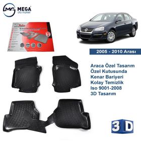 Rizline Volkswagen Jetta 3D 2005-2010 Arası Havuzlu Oto Paspas