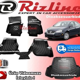 Rizline Volkswagen Jetta Havuzu 2005-2010 Siyah 3D Bagaj Havuzu