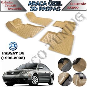 Rizline Volkswagen Passat B5 Bej 3D Havuzlu Paspas
