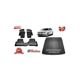 Rizline Volkswagen Passat B6 2005-2010 3D Havuzlu Paspas+Bagaj Havuzu Set