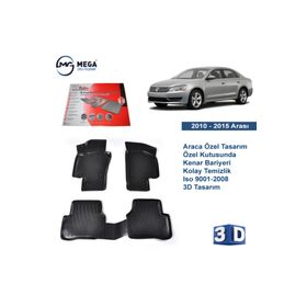 Rizline Volkswagen Passat B7 B6 CC 2010-2015 3D Havuzlu Paspas