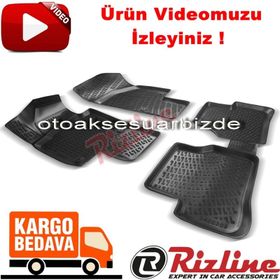 Rizline Volkswagen Passat B7 Variant Siyah 2011-2015 3D Havuzlu Paspas