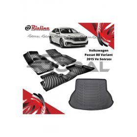Rizline Volkswagen Passat B8 2015 ve Sonrası Paspas ve Bagaj Havuzu Set