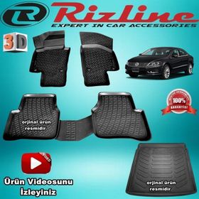 Rizline Volkswagen Passat CC 2012 Sonrası 3D Paspas Bagaj Havuzu