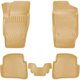 Rizline Volkswagen Polo 2002-2009 Bej Uyumlu 3D Havuzlu Paspas