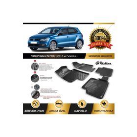 Rizline Volkswagen Polo 2016 Sonrası 3D Havuzlu Paspas