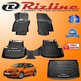 Rizline Volkswagen Polo 2017 Sonrası 3D Paspas Bagaj Havuzu