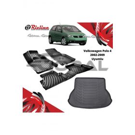 Rizline Volkswagen Polo 4 2002-2009 Uyumlu Paspas ve Bagaj Havuzu Set