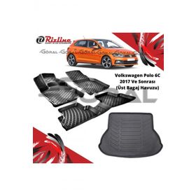 Rizline Volkswagen Polo 6C 2017 ve Sonrası Paspas ve Üst Bagaj Havuzu Set