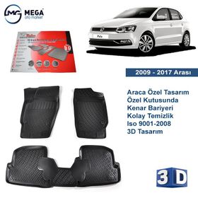 Rizline Volkswagen Polo 6R 2009-2017 3D Havuzlu Oto Paspas
