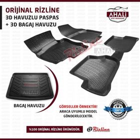 Rizline Volkswagen T-Cross 2019 3D Alt Bagaj Havuzu ve Havuzlu Paspas