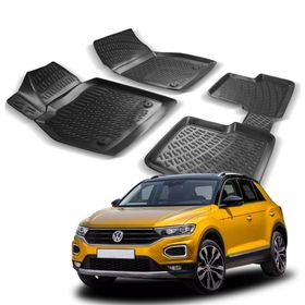 Rizline Volkswagen T-Roc 2024 Siyah 3D Havuzlu Paspas ve Bagaj Havuzu Seti