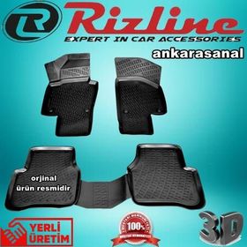 Rizline Volkswagen Tiguan 2007 2014 Siyah 3D Havuzlu Paspas