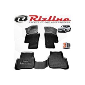 Rizline Volkswagen Tiguan 2007 2014 Siyah 3D Havuzlu Paspas