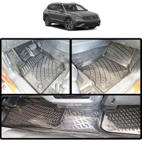 Rizline Volkswagen Tiguan 2024 ve Sonrası 3D Siyah Havuzlu Paspas
