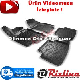 Rizline Volkswagen Tiguan Siyah 2016-2019 3D Havuzlu Paspas
