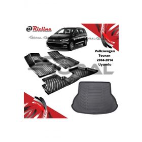 Rizline Volkswagen Touran 2004-2014 Uyumlu Paspas ve Bagaj Havuzu Set