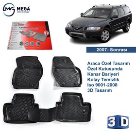 Rizline Volvo 2010 Sonrası Siyah 3D Havuzlu Paspas