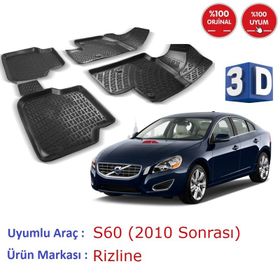 Rizline Volvo S60 2010 Sonrası 3d Havuzlu Paspas