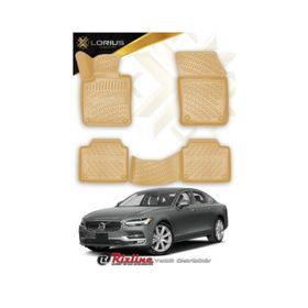 Rizline Volvo S90 2016 Sonrası Bej 3D Havuzlu Paspas