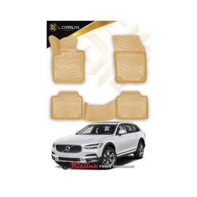Rizline Volvo V90 2016 Sonrası Bej 3D Havuzlu Paspas