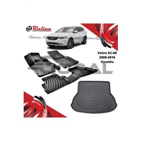 Rizline Volvo XC-60 2009-2016 Uyumlu Paspas ve Bagaj Havuzu Set