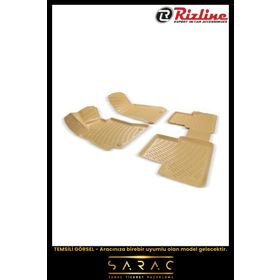 Rizline Volvo XC-90 2005 Bej Araca Özel Tasarım 3D Havuzlu Paspas