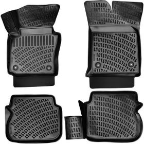 Rizline VW Caddy 2003 - 2010 Arası Siyah 3D Havuzlu Paspas