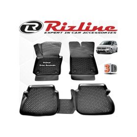 Rizline VW Caddy 2015-2020 Arası Siyah 3D Havuzlu Paspas