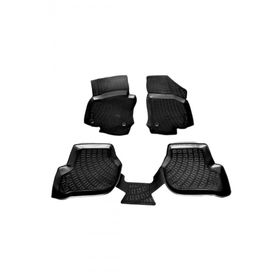 Rizline VW Golf 6 HB 2009 - 2013 Arası Siyah 4 Parça Set 3D Havuzlu Paspas