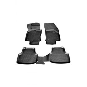 Rizline VW Golf 7 HB 2013 - 2019 Arası Siyah 4'lü Set 3D Havuzlu Paspas