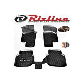 Rizline VW Jetta Sedan 2011 - 2015 Arası Siyah 4 Parça Set 3D Havuzlu Paspas