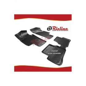 Rizline Vw Passat 3C Siyah B6 2005-2010 Arası 4 Parça 3D Havuzlu Paspas