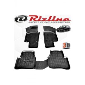 Rizline VW Passat 3C Variant B6 2005 - 2010 Arası Siyah 4 Parça Set 3D Havuzlu Paspas