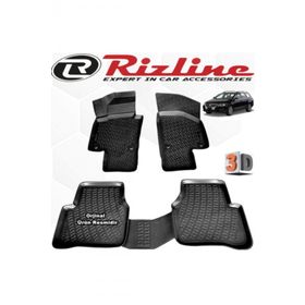 Rizline VW Passat 3C Variant B6 2005 - 2010 Arası Siyah 4 Parça Set 3D Havuzlu Paspas